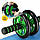 Ролик (гімнастичне колесо) для преса 4FIZJO Ab Wheel Black/Green (P-5907222931523), фото 2