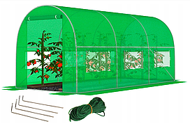 Садова теплиця з вікнами FunFit Garden 6m2 = 300*200*200 (Зелена) (1480) (mrk)