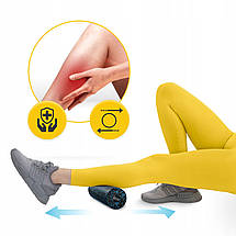 Масажний ролик (валик, ролер) 4FIZJO Mini Foam Roller 15 x 5.3 см 4FJ0035 Black/Blue Poland, фото 3