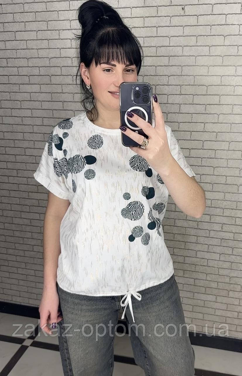 Футболка жіноча оптом (M-2XL) Китай 25063-133691