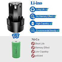 Акумуляторна батарея для інструментів AOTUO 12V 1500 mAh Li-Ion, фото 6
