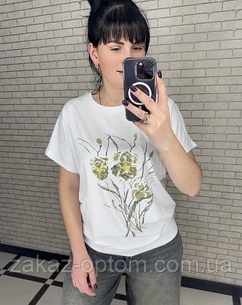 Футболка жіноча оптом (M-2XL) Китай 25026-133696, фото 1