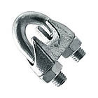 DIN741 Затискач ø6мм M5 26x28мм для каната цинк білий [3S20000003S0602000] Metalvis