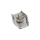 Затискач одинарний ø5мм M5 24x18мм для троса цинк білий (25 шт.) [3S20000006S0500S20] Metalvis