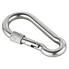 DIN5299D Карабін ø8x80мм пожежний з муфтою цинк білий (5 шт.) [3KR20PD00003KR8080] Metalvis