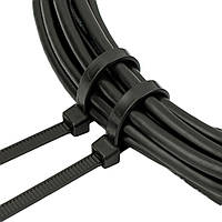 Хомут пластиковий (стяжка) Polax нейлонова 3 х 250мм, чорний 100 шт. (37-092)