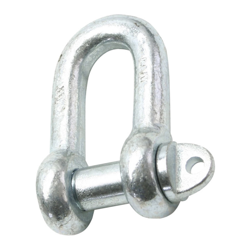 DIN82101 Карабін М10 U-подібний цинк білий [3KR20U000003KR0100] Metalvis, фото 1