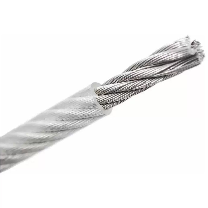 DIN3055 Трос сталевий ø5/6мм 6х7+1FC з органічним сердечником оцинкований в ПВХ оболонці [91CTR0091CTRP56720] Metalvis, фото 1