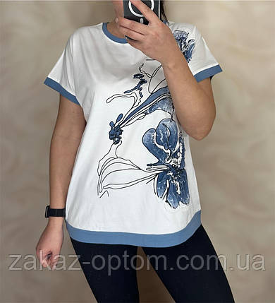 Футболка жіноча оптом (M-2XL) Китай 25018-133710, фото 1