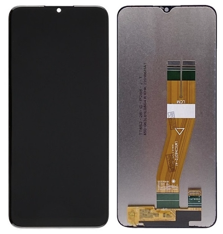 Дисплей (екран) для Samsung A037 Galaxy A03s чорний, 160.5 x 72 mm, з жовтим шлейфом, фото 1