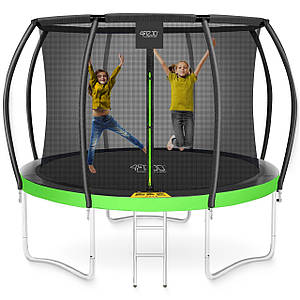 Батут із внутрішньою сіткою 4FIZJO Premium 10FT 312 см 4FJ0365 Black/Green