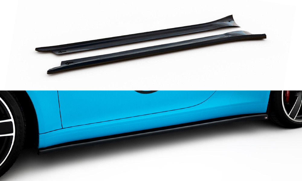 Пороги Porsche 911 991 (11-16) тюнінг обвіс спідниця елерон, фото 1