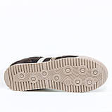 Жіночі замшеві кеди шоколадного кольору з леопардовими вставками на шнурівці Frivoli F825-83-55Т розмір 36, фото 10