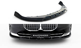 Сплітер BMW 7 G70 тюнінг обвіс губа спідниця переднього бампера (V1)