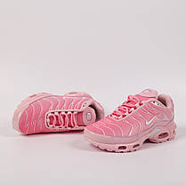 Жіночі кросівки Nike Air Max TN Plus Pink Взуття Найк Аір Макс ТН білі з рожевим текстиль демісезон, фото 5