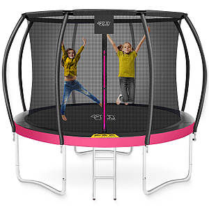 Батут із внутрішньою сіткою 4FIZJO Premium 10FT 312 см 4FJ0604 Black/Pink Poland