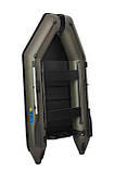 Човен моторний 3-місний пвх надувний ΩMega 300M S хакі, фото 2