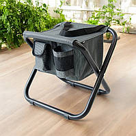 Стілець «Кенгуру» d25 мм (сірий меланж) з сумкою та плечовим ременем