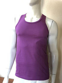 Чоловіча майка борцовка з бавовни Bono 000ххх (10) фіолетова (розміри 46-54)