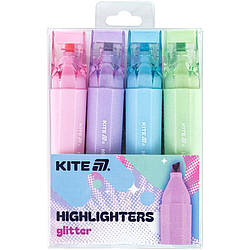 Маркер Highlighter Kite Creative Glitter набір з 4-х кольорів K24-1146-4