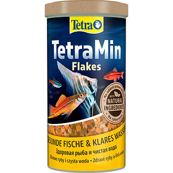 Корм для всіх видів акваріумних рибок в пластівцях Tetra Min Flakes 1 л/200 г