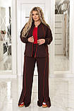 Костюм жіночий двійка з кантом Батал 22968, фото 4