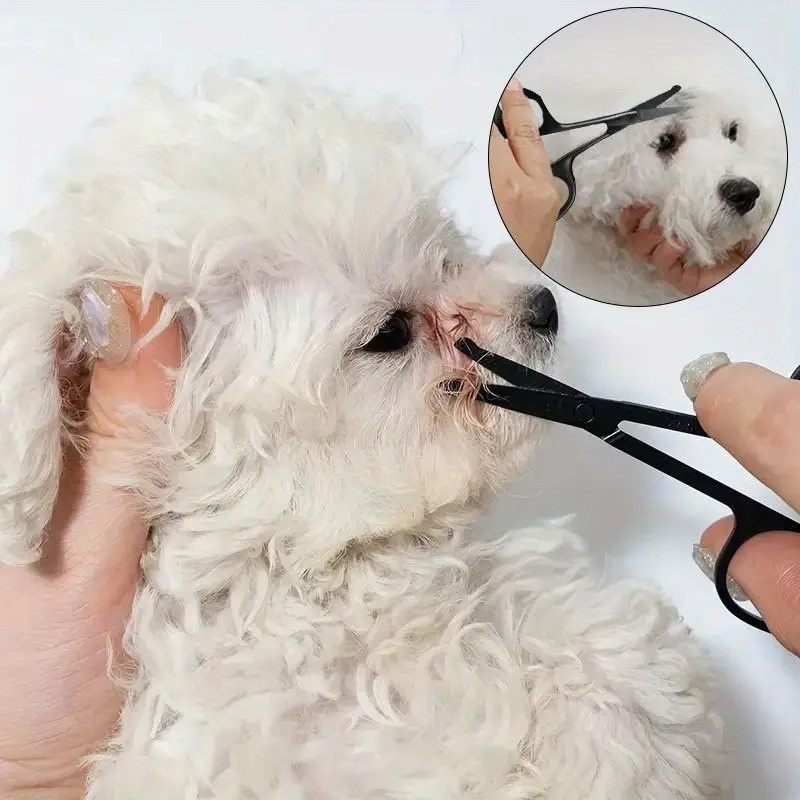 Професійні сріблясті ножиці для стрижки шерсті тварин 8 см, фото 1