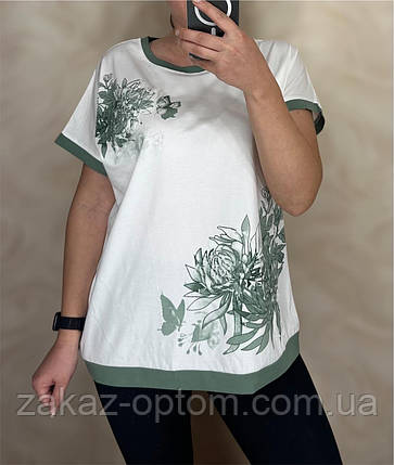 Футболка жіноча оптом (M-2XL) Китай 25019-133724, фото 1