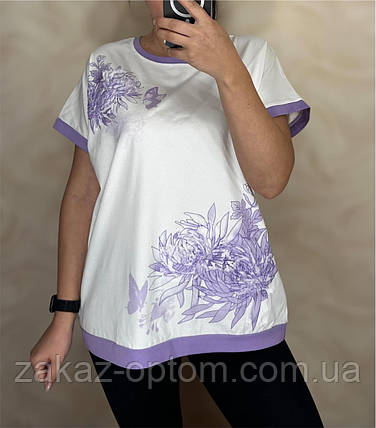 Футболка жіноча оптом (M-2XL) Китай 25019-133725, фото 1