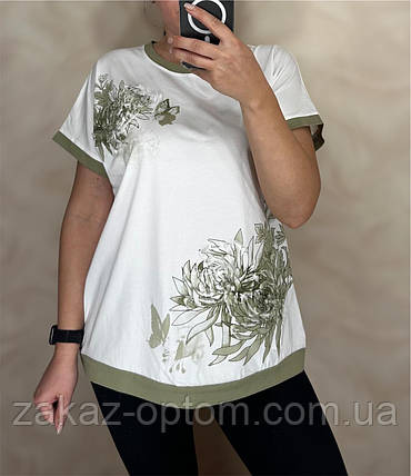Футболка жіноча оптом (M-2XL) Китай 25019-133726, фото 1