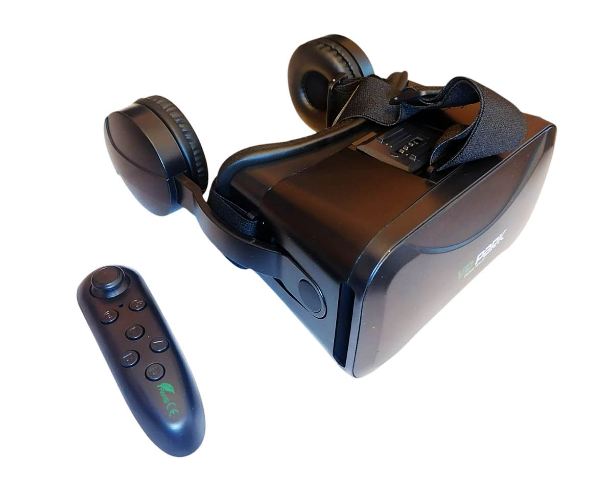Окуляри віртуальної реальності VR BOX j20 з пультом та з навушниками, фото 1