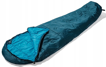 Літній спальний мішок, спальник +13,6C Rocktrail синій з блакитним