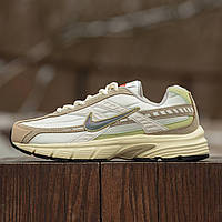 Бежеві шкіряні жіночі кросівки Nike Initiator Beige/Grey Демісезонні кросівки Найк