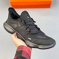 Чорні текстильні чоловічі кросівки Nike Free Rn 5.0 Black Демісезонні Найк Фрі 5.0