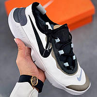 Білі текстильні чоловічі кросівки Nike Free Rn 5.0 2020 Obsidian Mist Black Демісезонні Найк Фрі 5.0