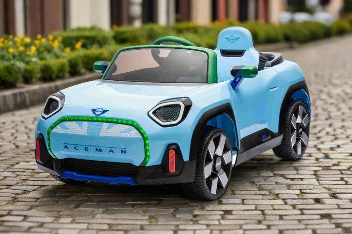 Дитячий електромобіль на акумуляторі Mini Aceman з пультом радіокерування 3-8 років Блакитний JE1688