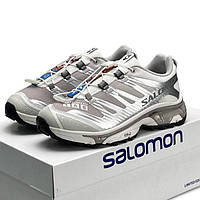 Демісезонні сріблясті текстильні жіночі кросівки Salomon XT-4 Lab W Silver кросівки Саломон