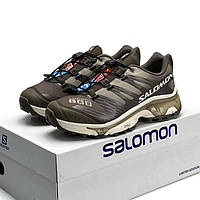 Демісезонні коричневі текстильні жіночі кросівки Salomon XT-4 Lab W кросівки Саломон