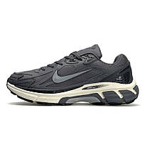 Сірі шкіряні чоловічі кросівки Nike Halo Mix Dark Grey Демісезонні Найк