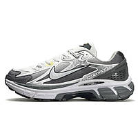 Сірі шкіряні чоловічі кросівки Nike Halo Mix Grey White Демісезонні Найк