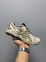 Бежеві шкіряні жіночі кросівки Asics Gel-Kahana 8 Демісезонні кросівки Асікс