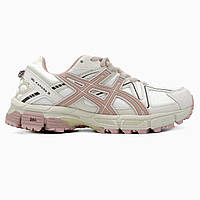 Рожеві шкіряні жіночі кросівки ASICS Gel-Kahana 8 Демісезонні кросівки Асікс