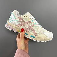 Рожеві шкіряні жіночі кросівки ASICS Gel-Kahana 8 Демісезонні кросівки Асікс