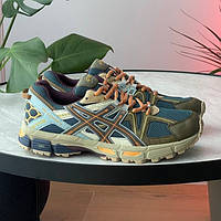 Сині шкіряні жіночі кросівки ASICS Gel-Kahana 8 Демісезонні кросівки Асікс