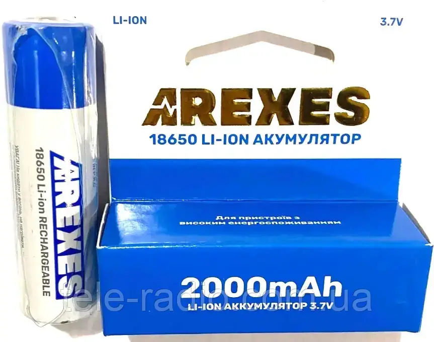 Акумулятор Arexes Li-ion 18650 3.7v 2000mah