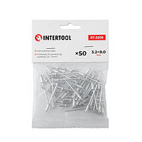 Заклепка алюмінієва 3.2*8.0 мм, уп. 50 шт INTERTOOL RT-3208