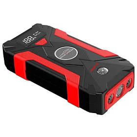 Пуско-зарядний автомобільний пристрій RIAS QY31 LCD 25000 mAh 2хUSB з ліхтариком Red (3_06145)
