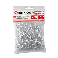 Заклепка алюмінієва 4.8*12.0 мм, уп. 50 шт INTERTOOL RT-4812