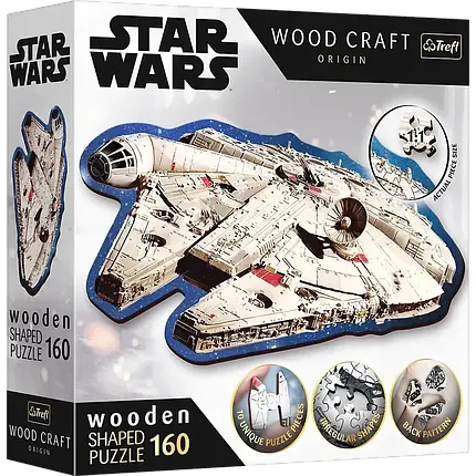 Дерев'яний пазл Зоряні війни. Тисячолітній Сокіл (Star Wars. Millenium Falcon), фото 1