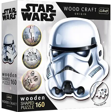 Дерев'яний пазл Зоряні війни. Шолом штурмовика (Star Wars. Stormtrooper`s Helmet), фото 1